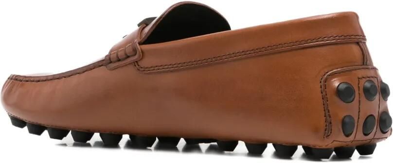 Tod's Leren loafers met logoplakkaat Bruin - Foto 3