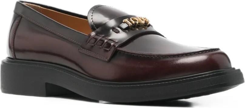 Tod's Leren loafers met logoplakkaat Bruin - Foto 2