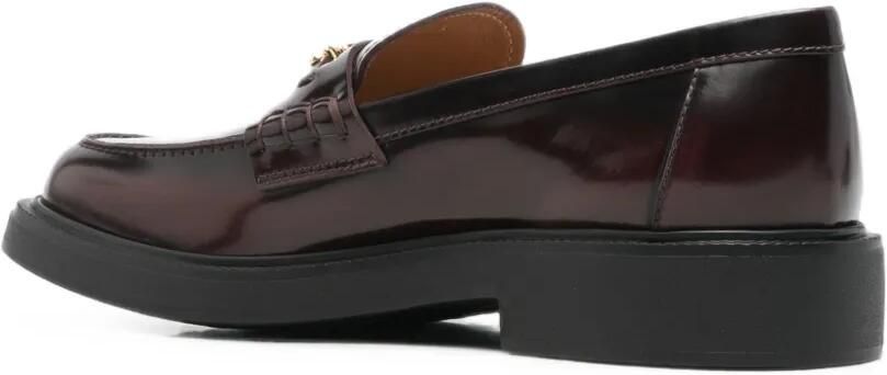 Tod's Leren loafers met logoplakkaat Bruin - Foto 4