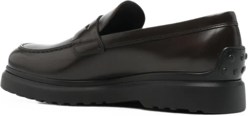 Tod's Leren loafers met logoplakkaat Bruin - Foto 3