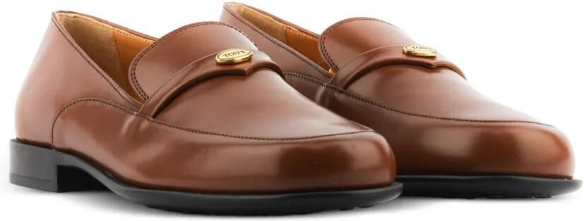 Tod's Leren loafers met logoplakkaat Bruin - Foto 5
