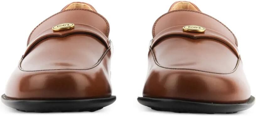 Tod's Leren loafers met logoplakkaat Bruin - Foto 4