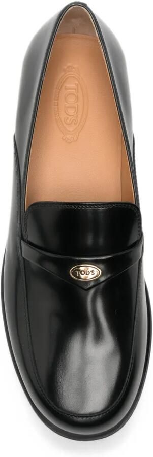 Tod's Leren loafers met logoplakkaat Zwart - Foto 2