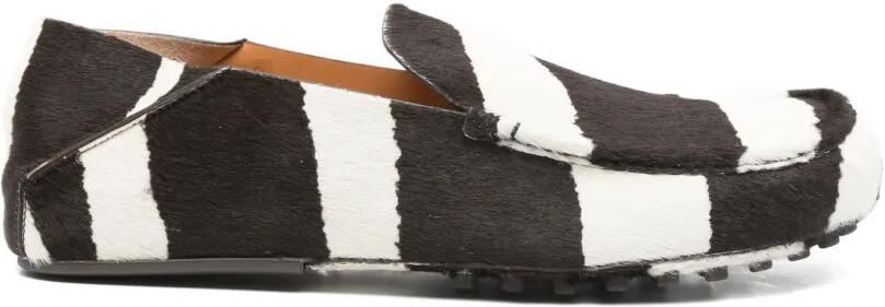 Tod's Leren loafers met pony-effect Bruin