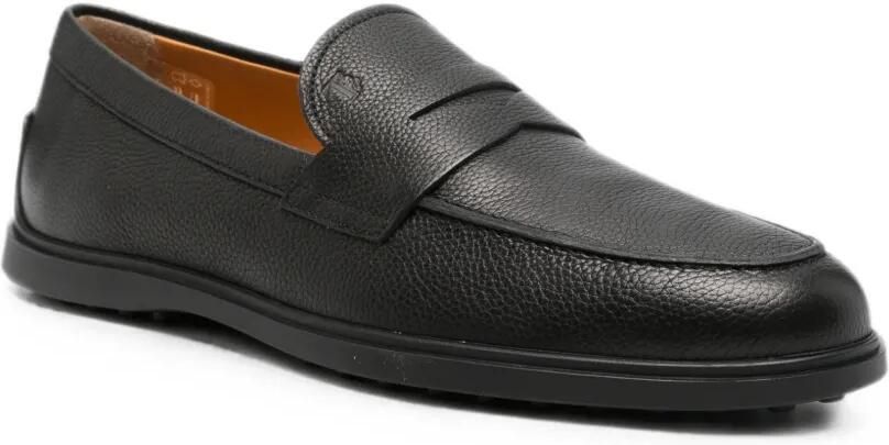 Tod's Leren loafers met textuur Zwart - Foto 2