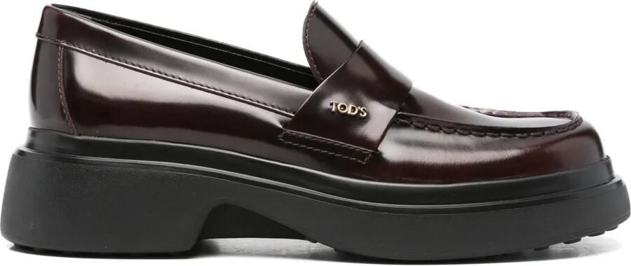 Tod's Leren loafers Rood