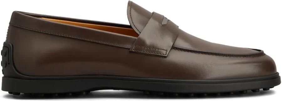 Tod's Leren penny loafers Bruin
