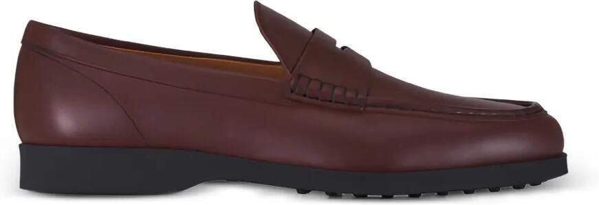 Tod's Leren penny loafers Bruin