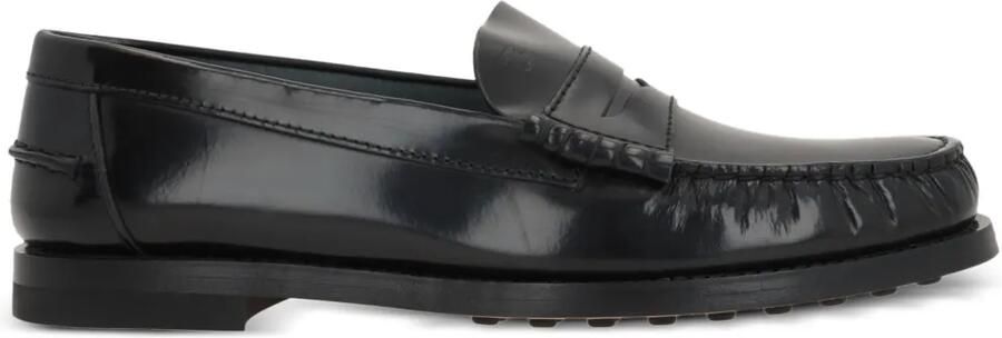 Tod's Leren penny loafers Zwart