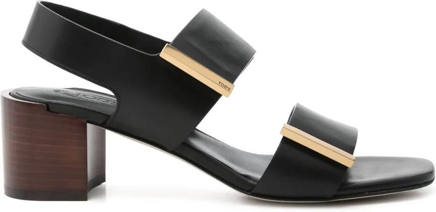 Tod's Leren sandalen B999 BLACK