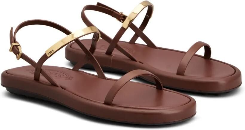 Tod's Leren sandalen Bruin - Foto 4