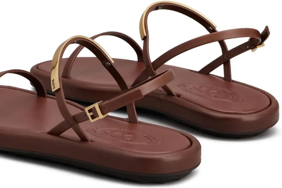 Tod's Leren sandalen Bruin - Foto 3