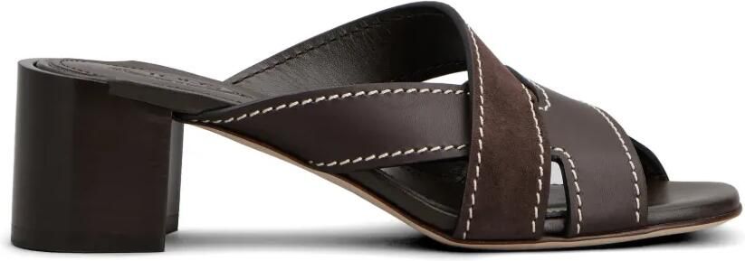 Tod's Leren sandalen Bruin