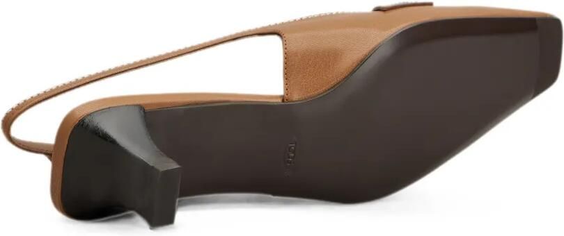 Tod's Leren slingback pumps Bruin - Foto 5