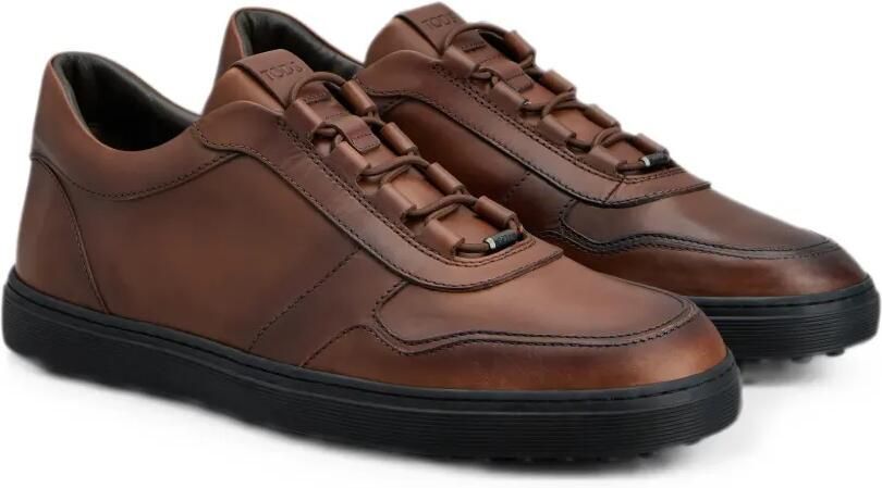 Tod's Leren sneakers met elastische veters Bruin - Foto 4