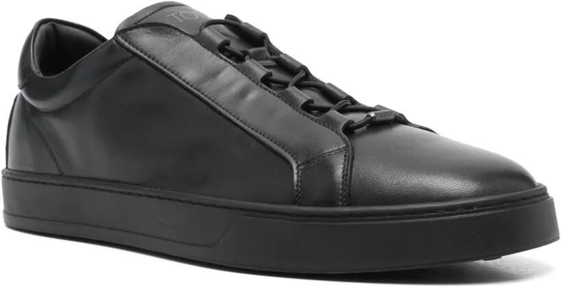 Tod's Leren sneakers met logo-print Zwart - Foto 4