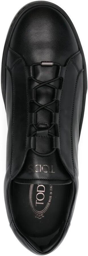 Tod's Leren sneakers met logo-print Zwart - Foto 5