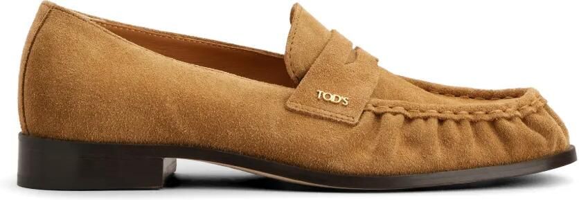 Tod's Loafers met logopatch Beige