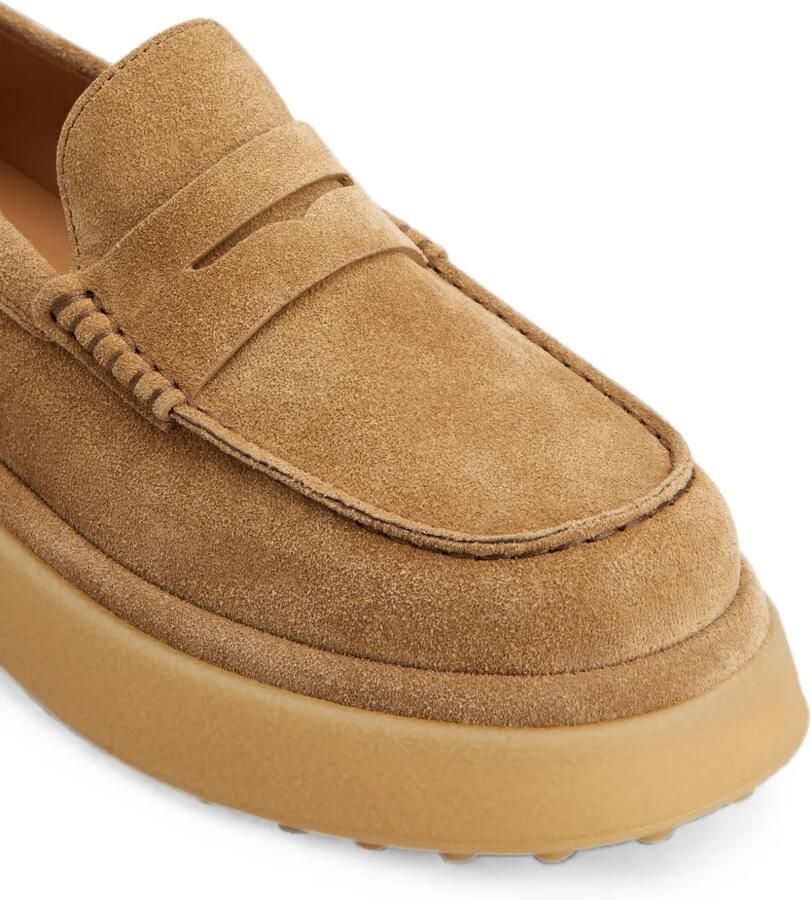 Tod's Loafers met logoplakkaat en plateauzool Beige - Foto 2