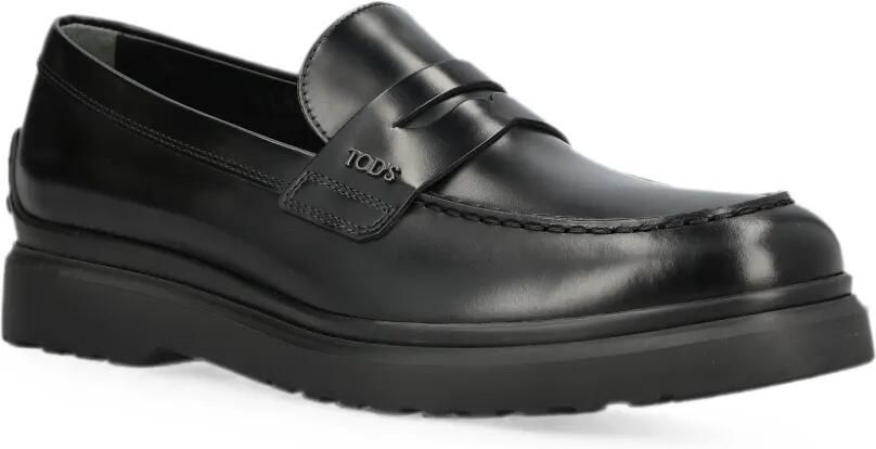 Tod's Loafers met logoplakkaat Zwart - Foto 3