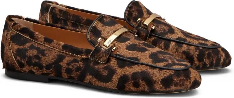 Tod's Loafers met luipaardprint Bruin - Foto 5