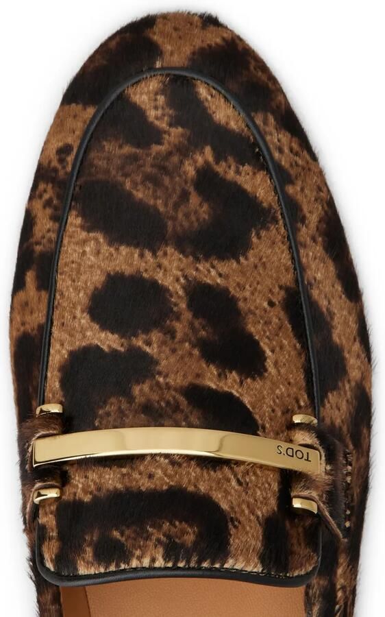 Tod's Loafers met luipaardprint Bruin - Foto 2