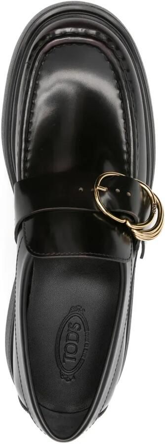Tod's Loafers met plateauzool en gespdetail Zwart - Foto 3
