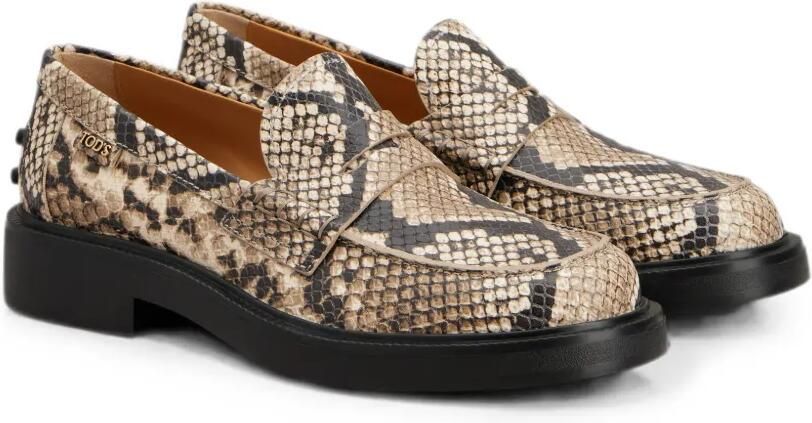 Tod's Loafers met slangenleer-effect Beige - Foto 4