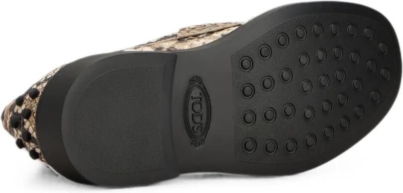Tod's Loafers met slangenleer-effect Beige - Foto 5
