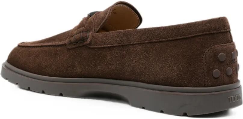 Tod's Loafers met T-plakkaat Bruin - Foto 3