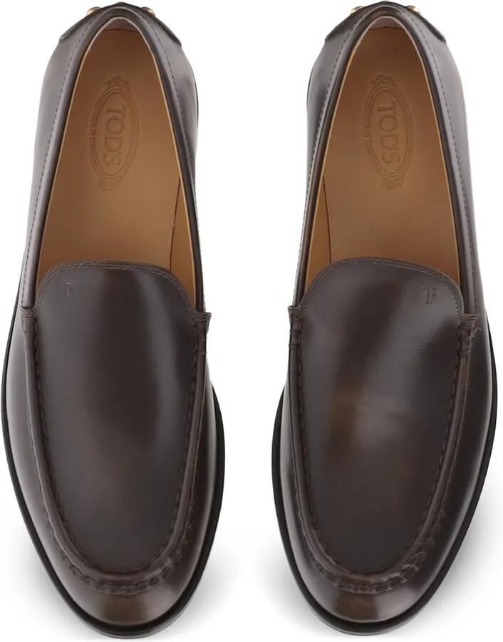 Tod's Loafers van leer met metalen stippen Bruin - Foto 2