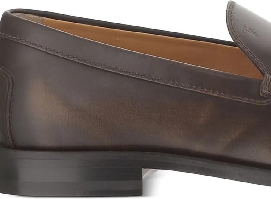 Tod's Loafers van leer met metalen stippen Bruin - Foto 3