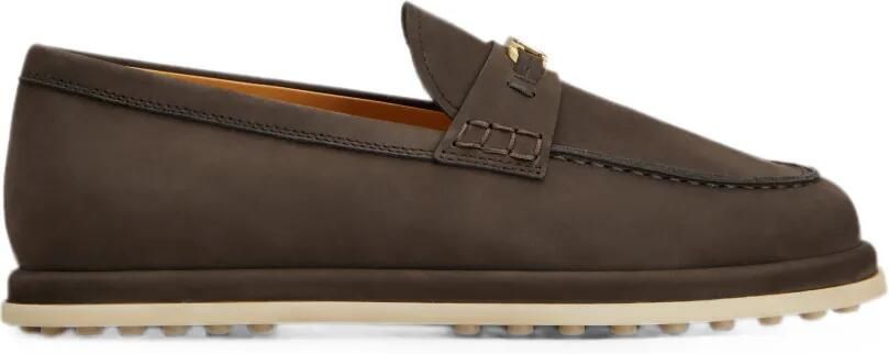 Tod's Loafers van nubuck Bruin