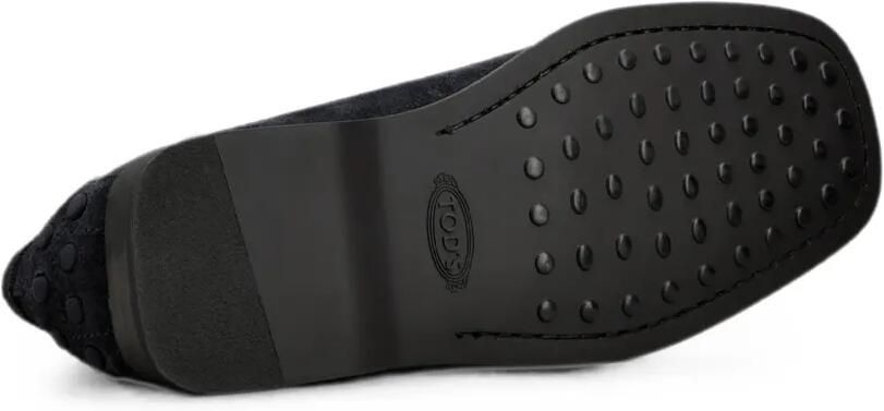 Tod's Loafers van suède Blauw - Foto 5