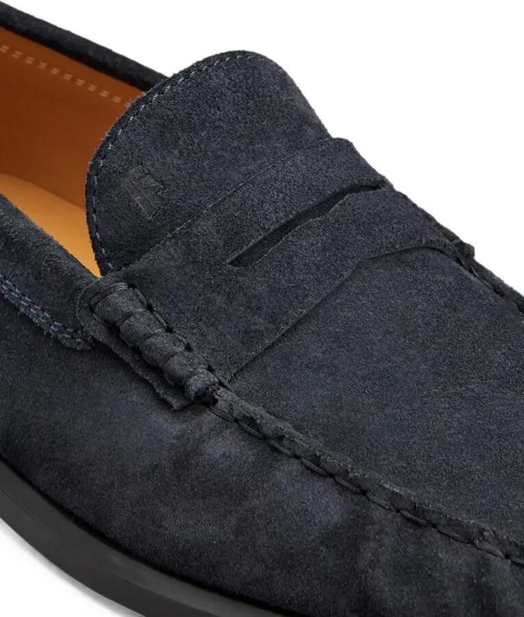 Tod's Loafers van suède Blauw - Foto 2