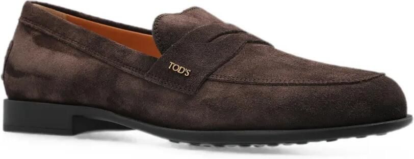 Tod's Loafers van suède Bruin - Foto 5