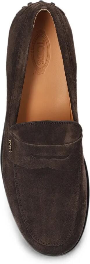 Tod's Loafers van suède Bruin - Foto 3