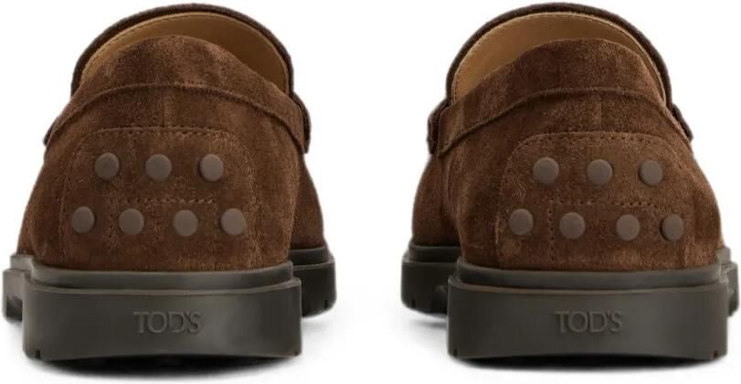 Tod's Loafers van suède Bruin - Foto 4