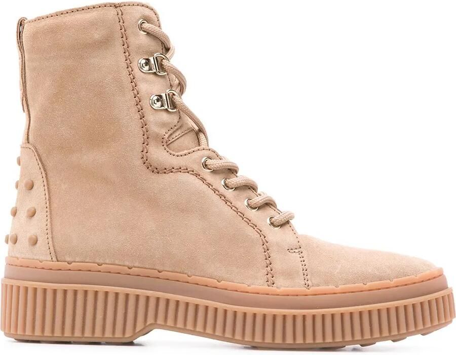 Tod's military boots Beige