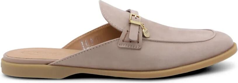 Tod's Muiltjes met gesp-detail en logo-bedel Beige