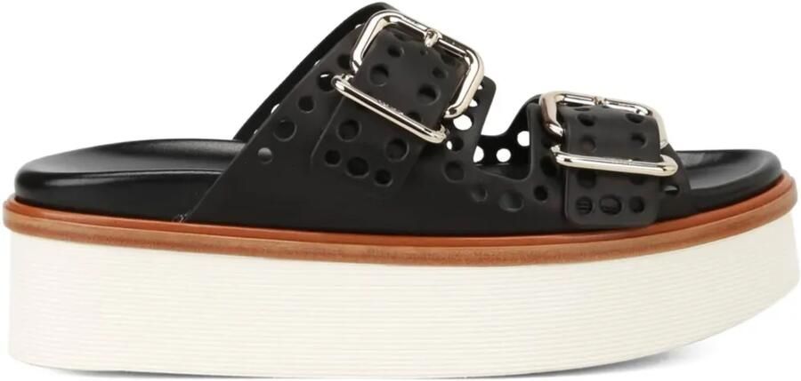 Tod's plateausandalen Zwart