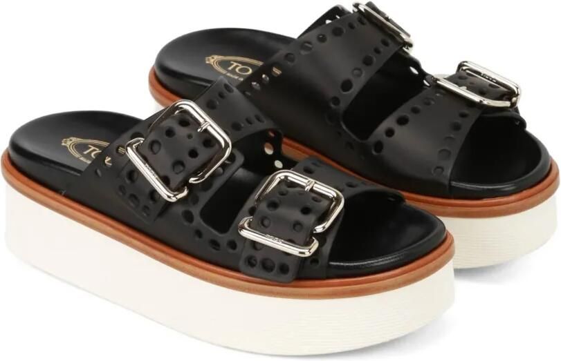 Tod's plateausandalen Zwart - Foto 4