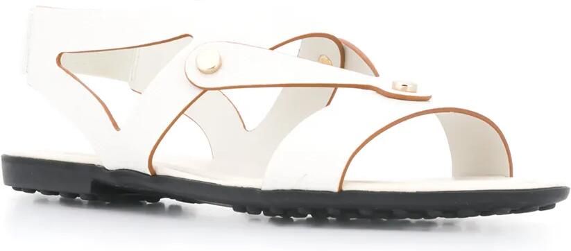 Tod's Platte leren sandalen Wit - Foto 4