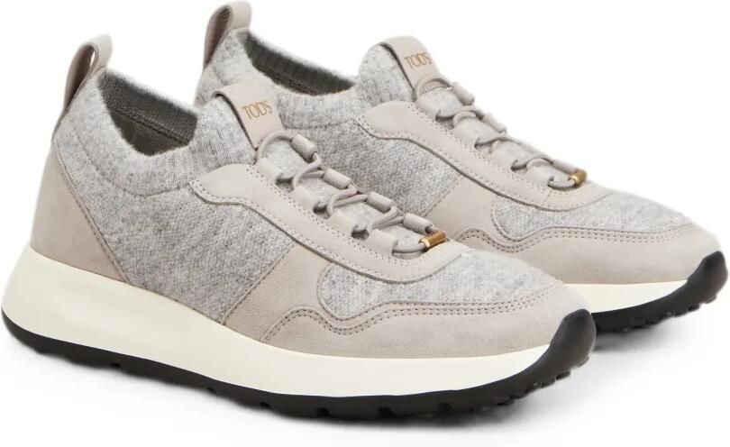 Tod's Red Dot gebreide suède sneakers Grijs - Foto 4