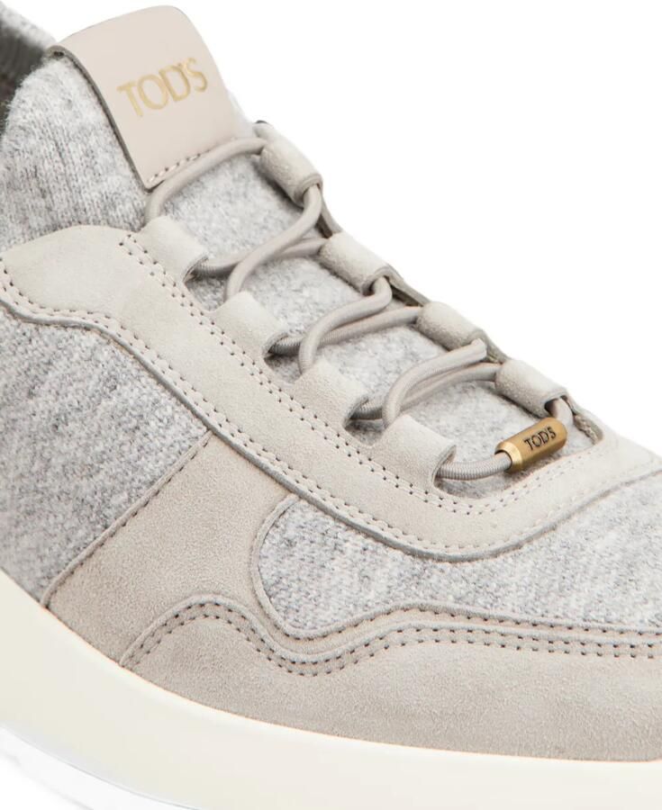Tod's Red Dot gebreide suède sneakers Grijs - Foto 2