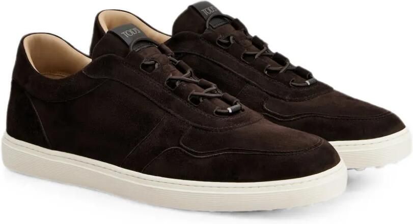 Tod's Red Dot Pashmy suède sneakers Bruin - Foto 4