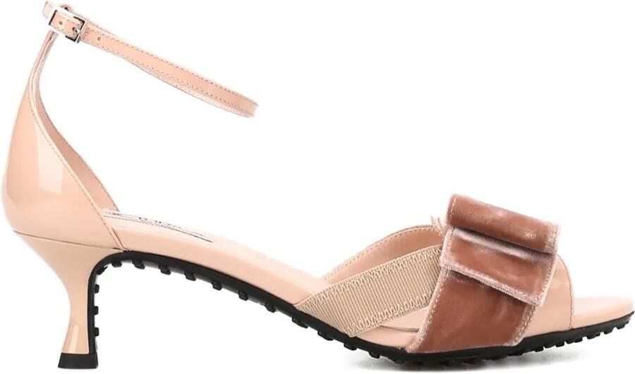 Tod's sandalen met fluwelen strik Roze