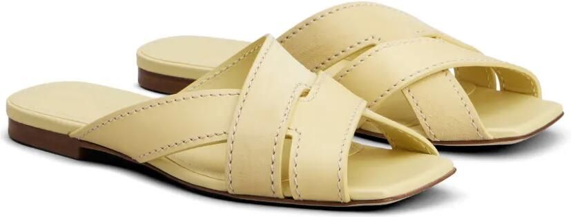 Tod's Sandalen met gekruiste bandjes Geel - Foto 5