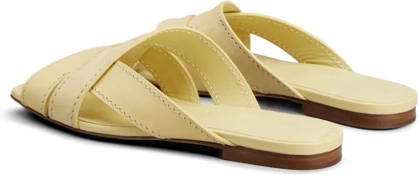 Tod's Sandalen met gekruiste bandjes Geel - Foto 4