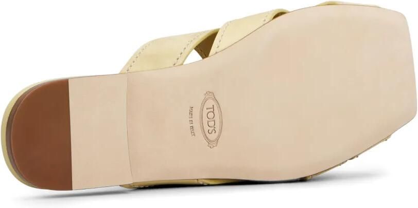 Tod's Sandalen met gekruiste bandjes Geel - Foto 3